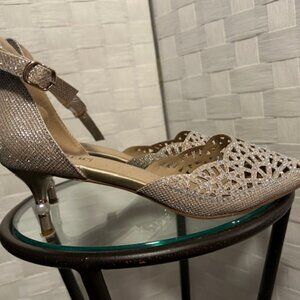 Sparkly Champaign-Colored Shoes 9.5